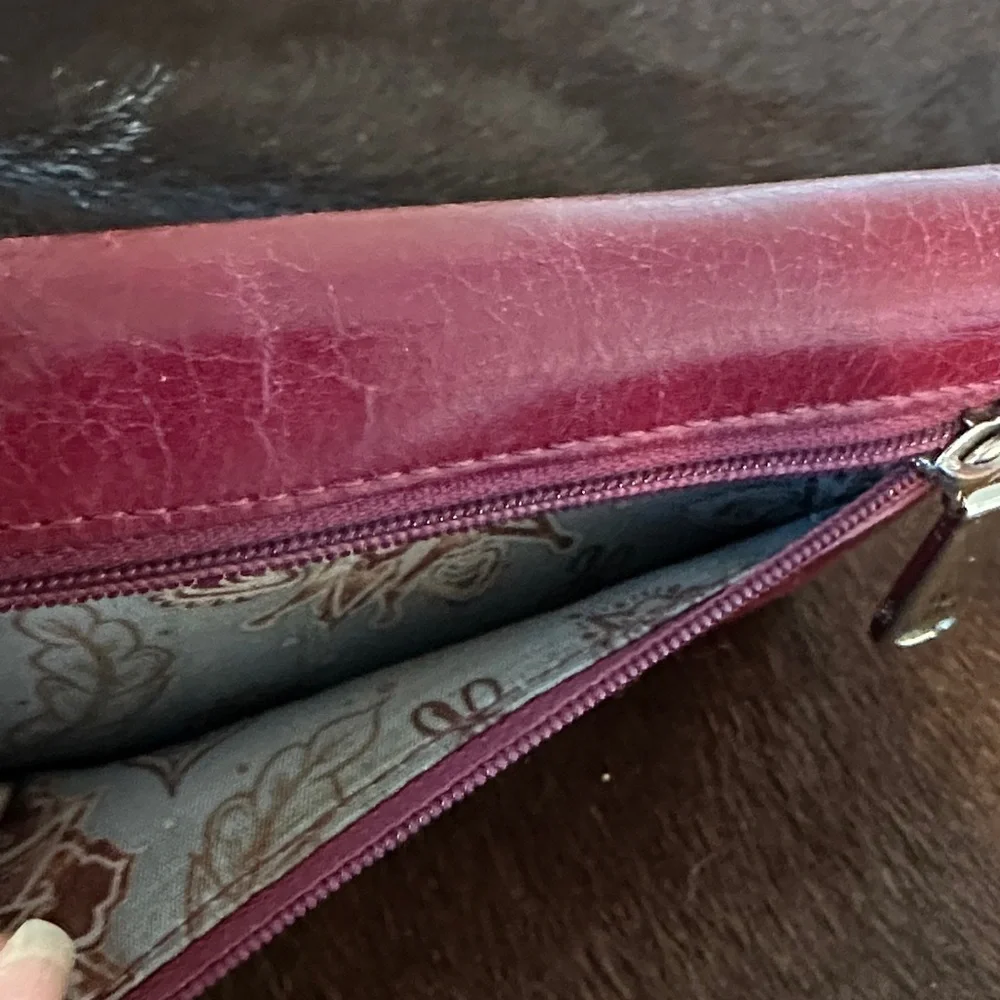 Red Leather Wallet - Picture 3 of 5